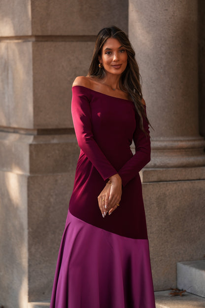 VESTIDO FIONA GRANATE M/LARGA