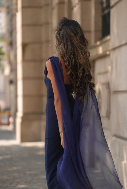 VESTIDO NICOLE AZUL MARINO