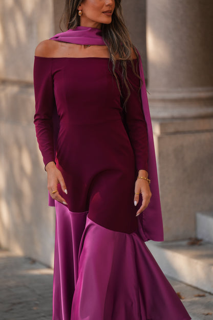 VESTIDO FIONA GRANATE M/LARGA