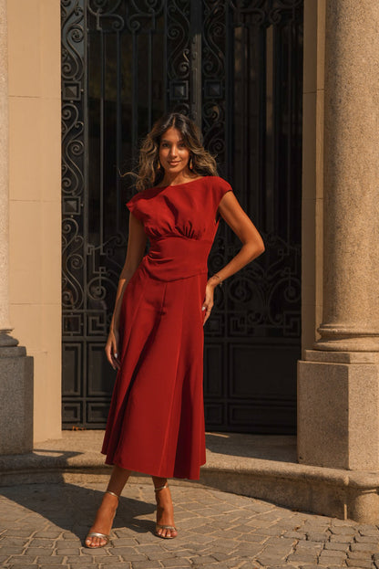 VESTIDO GENOVEVA TEJA