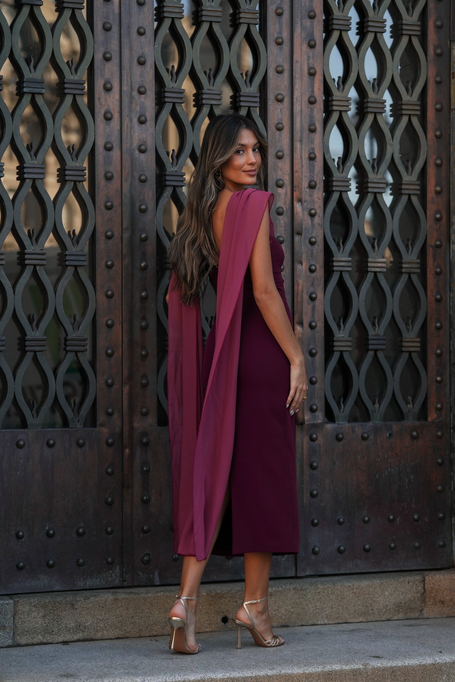 VESTIDO NICOLE GRANATE