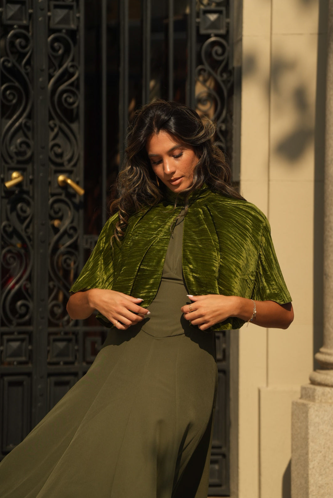 CAPA SIENA TERCIOPELO VERDE KAKI