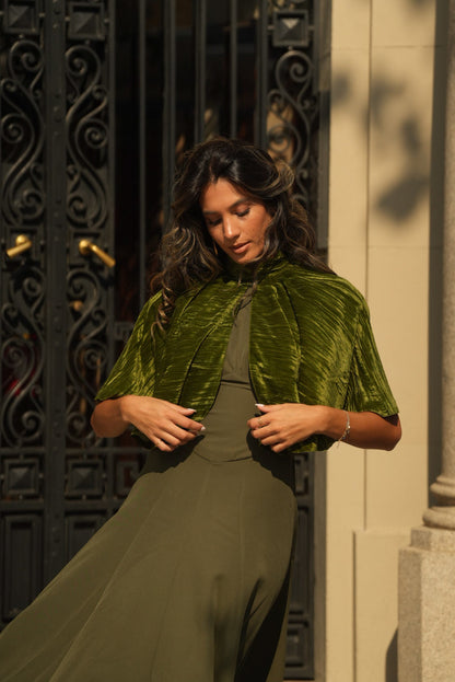 CAPA SIENA TERCIOPELO VERDE KAKI