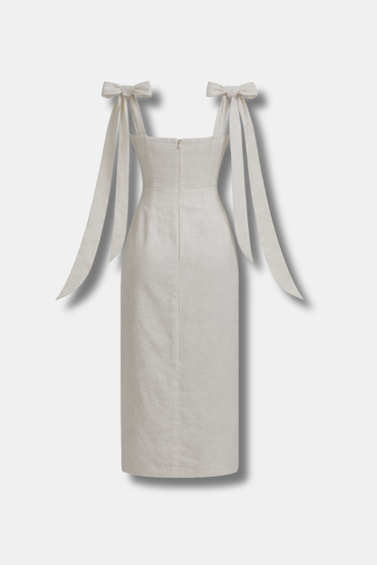 VESTIDO VERONA LINO BLANCO