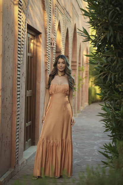 VESTIDO PORTOFINO MELOCOTÓN