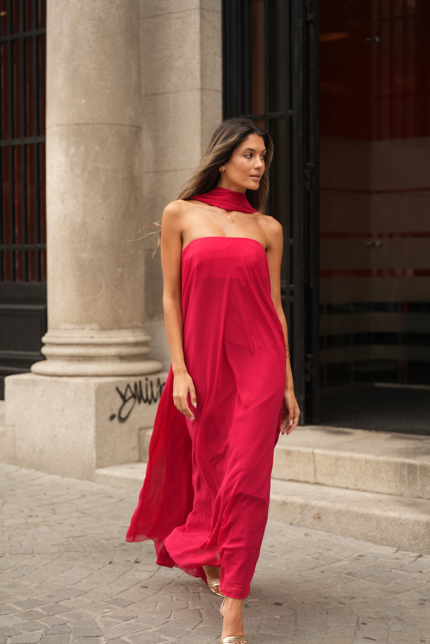VESTIDO CATANIA ROJO