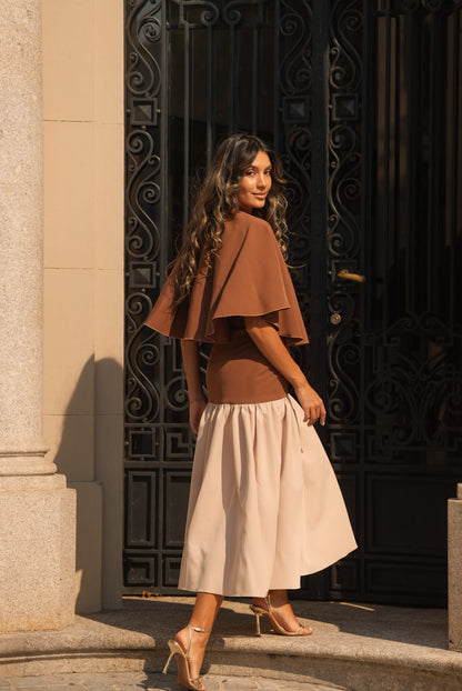 VESTIDO FEDERICA MARRÓN
