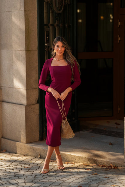 VESTIDO SELINA GRANATE