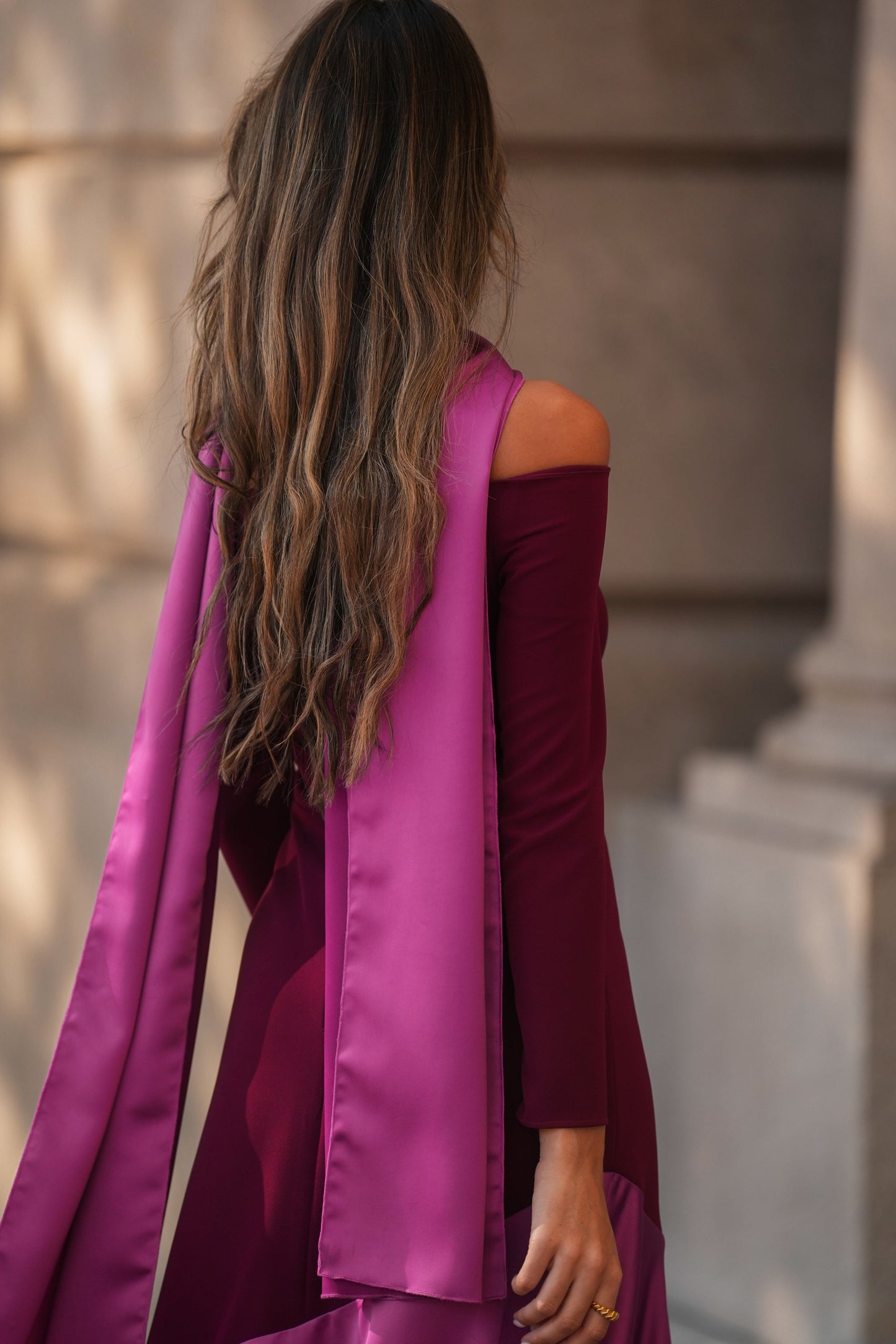 VESTIDO FIONA GRANATE M/LARGA