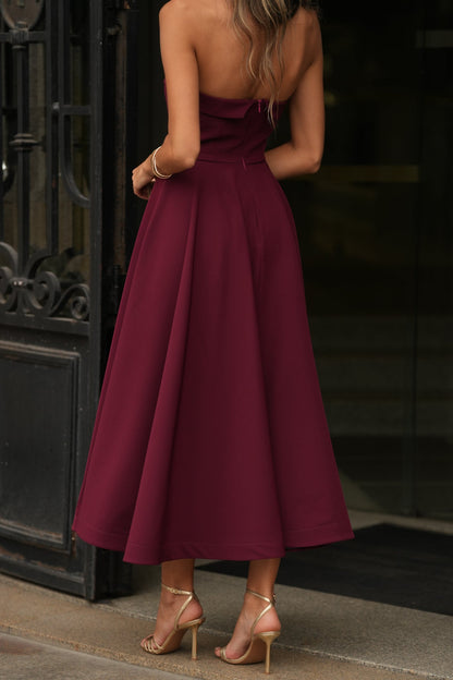 VESTIDO ADELLE GRANATE