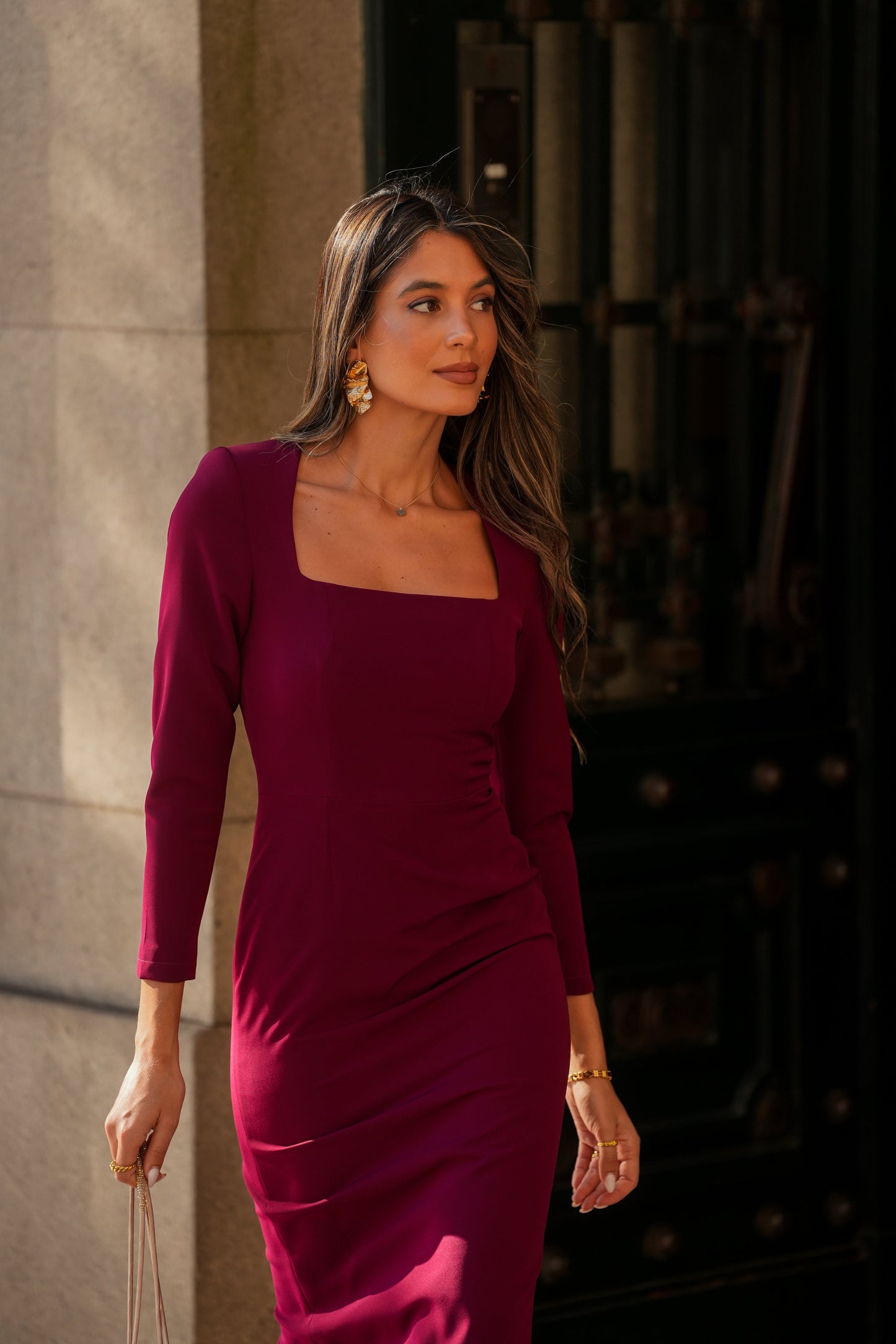 VESTIDO SELINA GRANATE