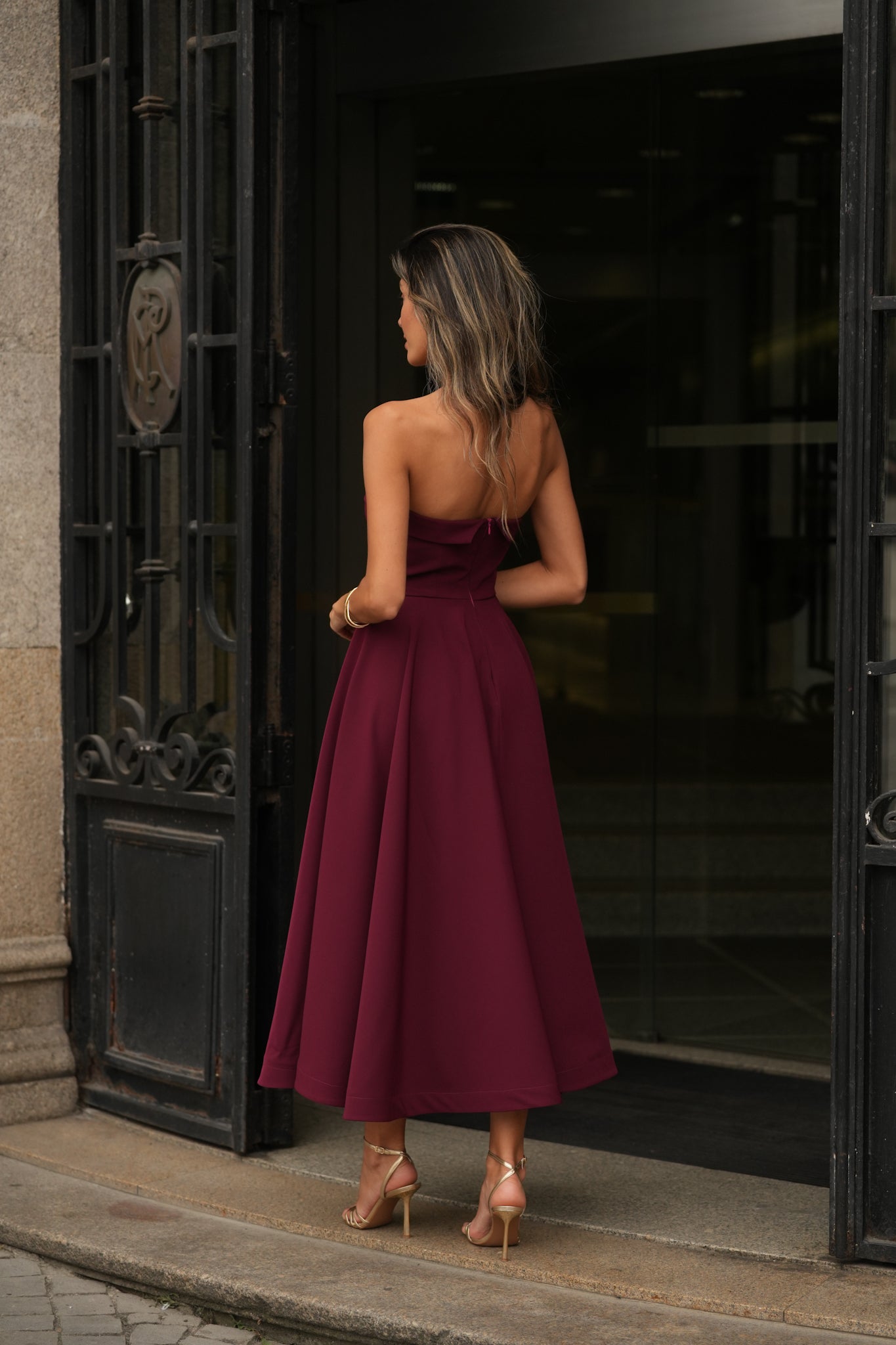 VESTIDO ADELLE GRANATE