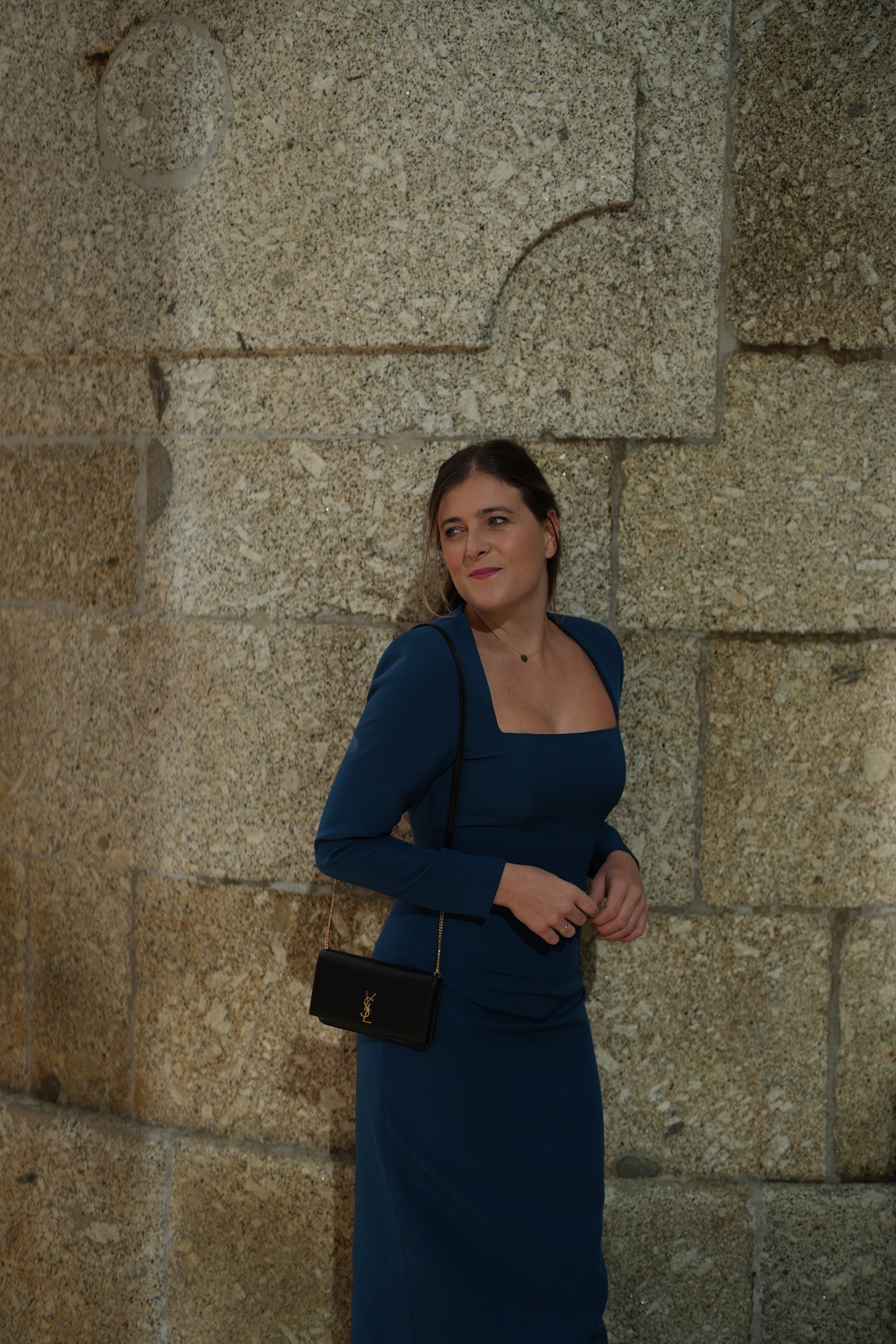 VESTIDO SELINA AZUL PETRÓLEO