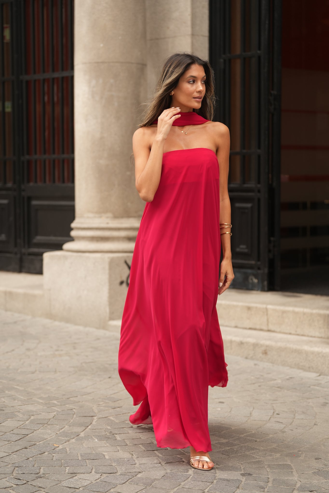 VESTIDO CATANIA ROJO
