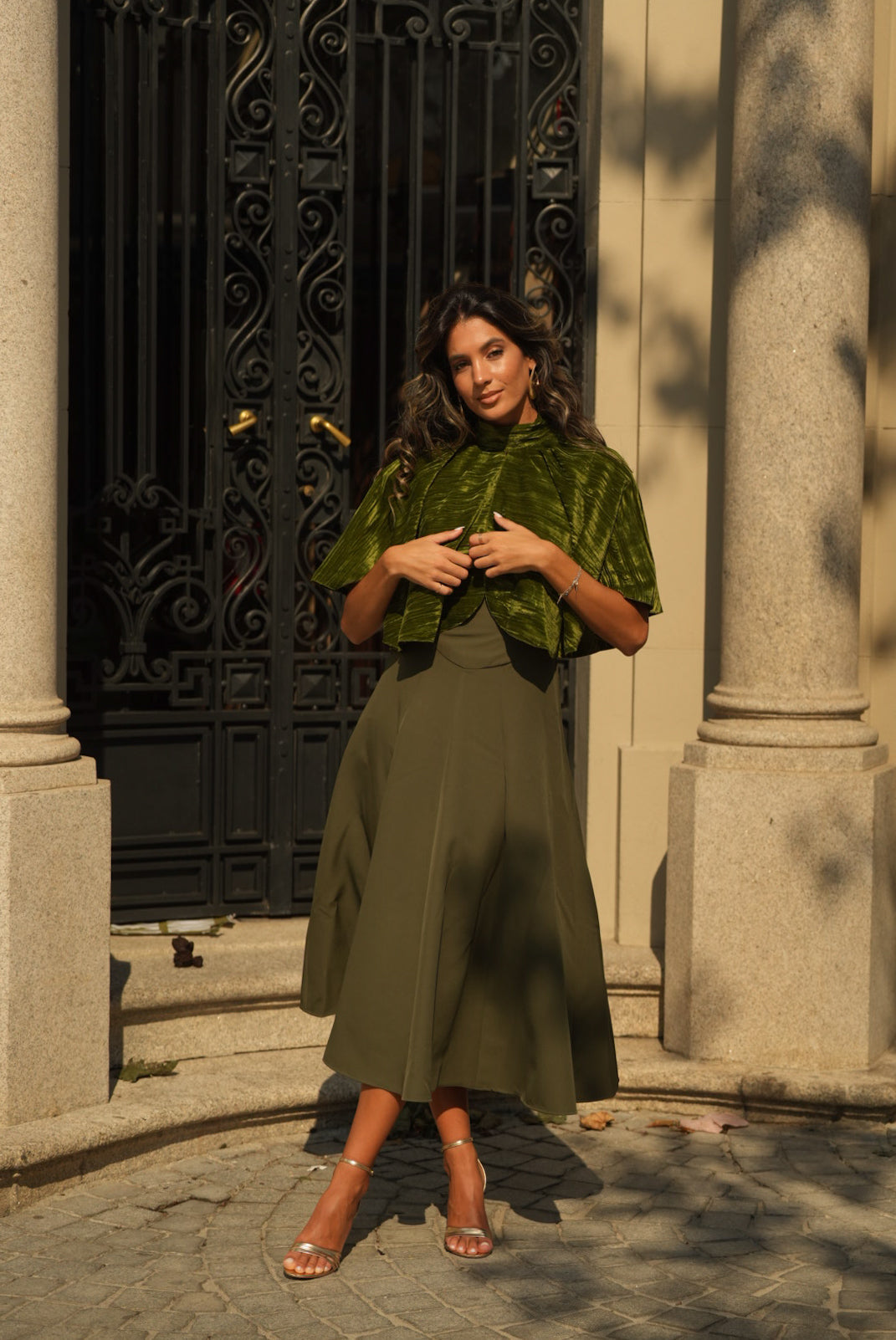 CAPA SIENA TERCIOPELO VERDE KAKI