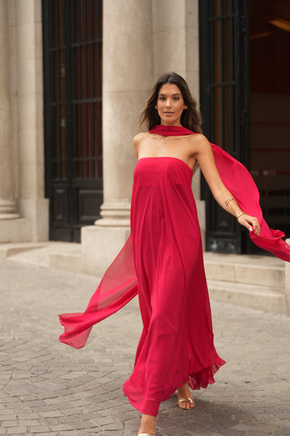 VESTIDO CATANIA ROJO
