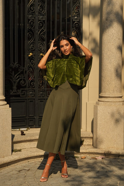 CAPA SIENA TERCIOPELO VERDE KAKI