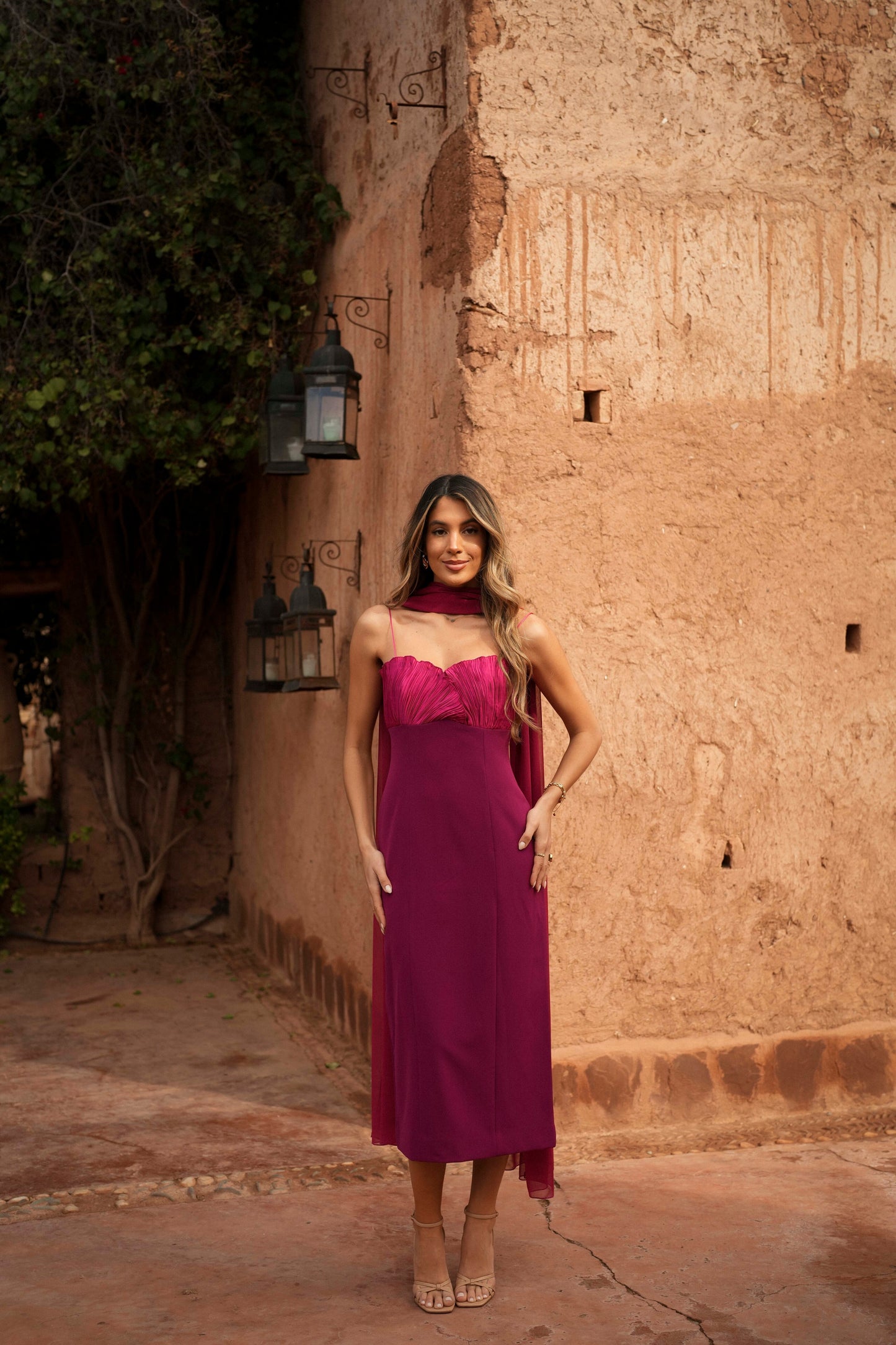 VESTIDO ALBA MAGENTA