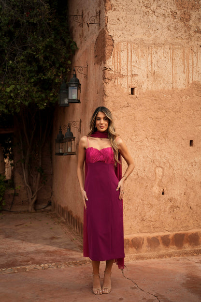 VESTIDO ALBA MAGENTA