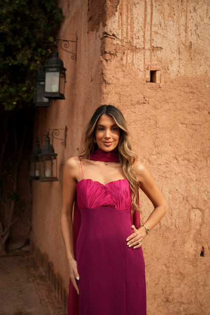 VESTIDO ALBA MAGENTA