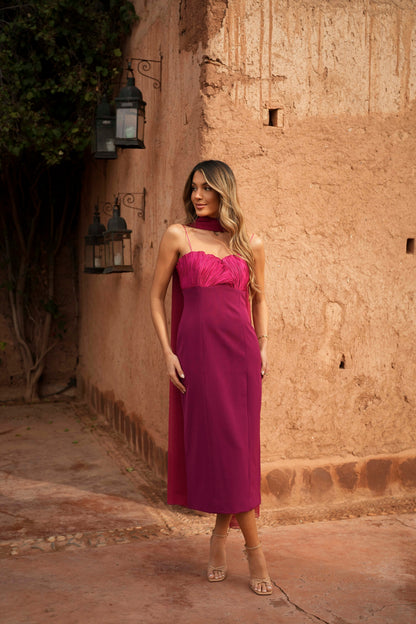 VESTIDO ALBA MAGENTA