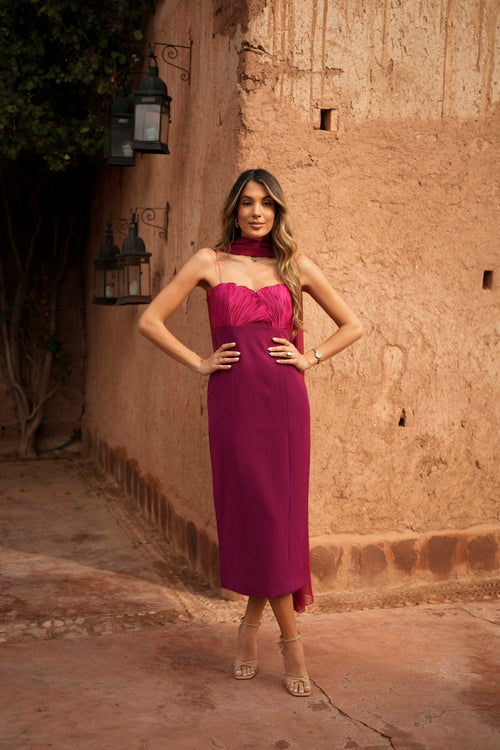 VESTIDO ALBA MAGENTA