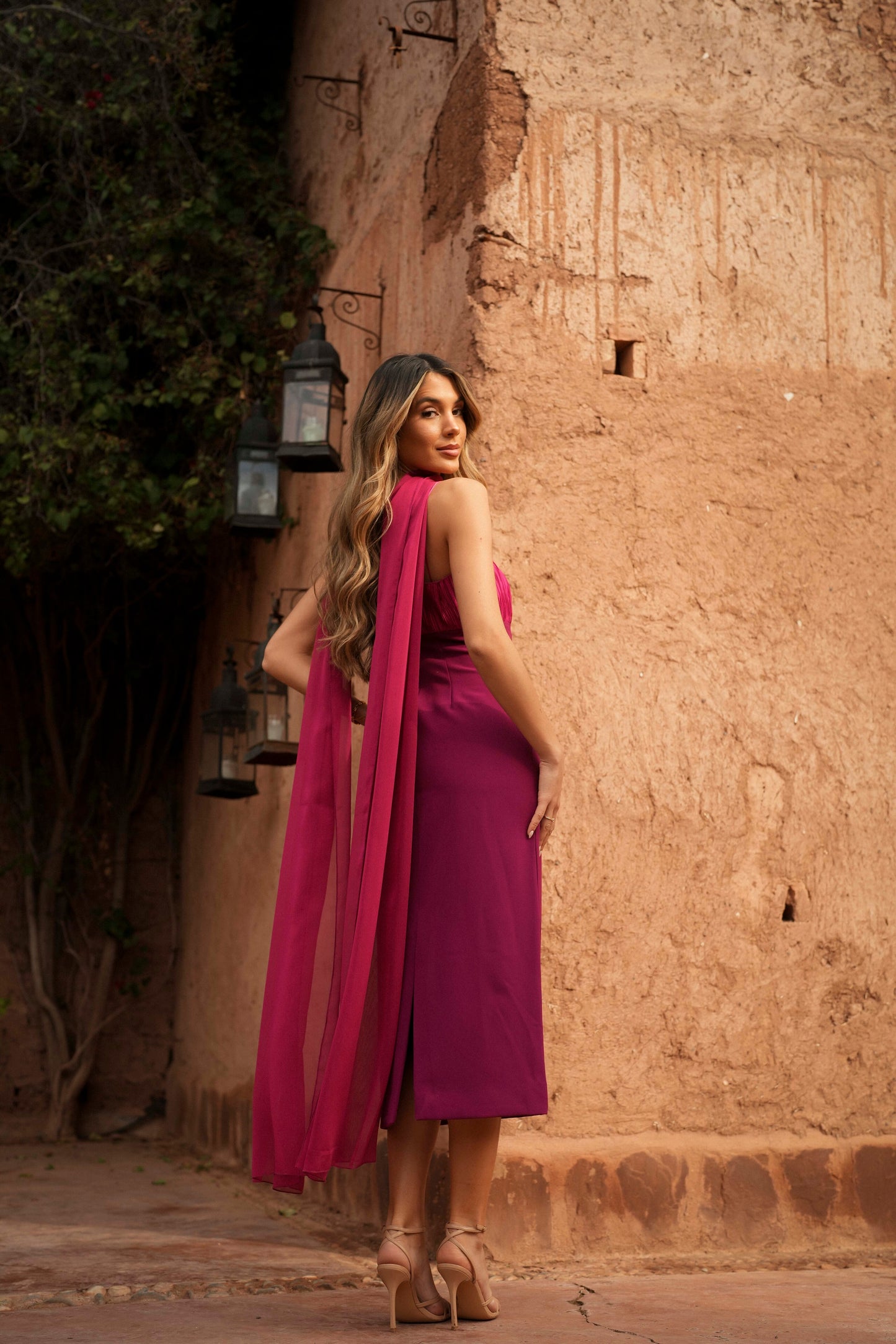 VESTIDO ALBA MAGENTA