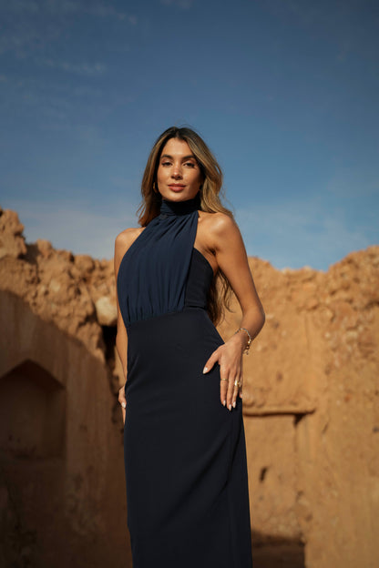 VESTIDO MANUELA AZUL MARINO