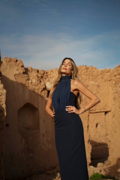VESTIDO MANUELA AZUL MARINO