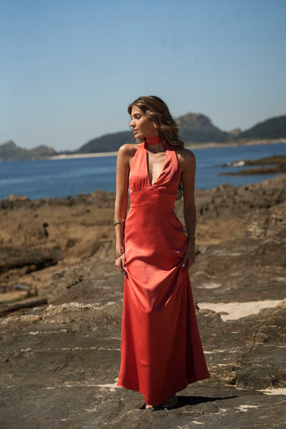 VESTIDO AURA CORAL