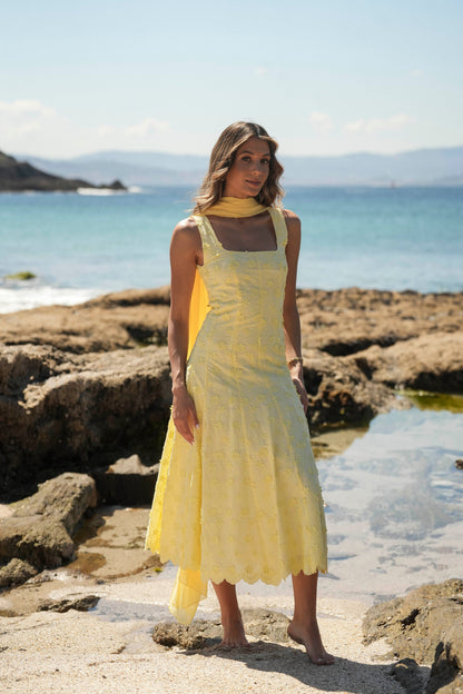VESTIDO FLORA AMARILLO