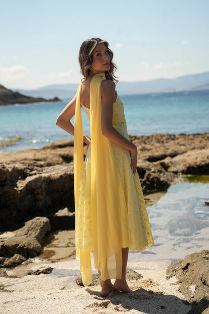 VESTIDO FLORA AMARILLO