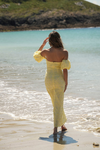 VESTIDO ESMERALDA BORDADOS