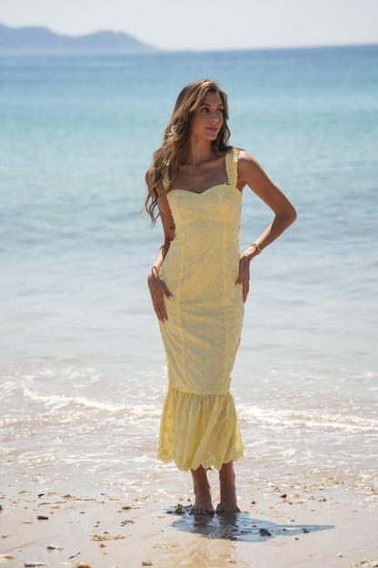 VESTIDO SALITRE AMARILLO