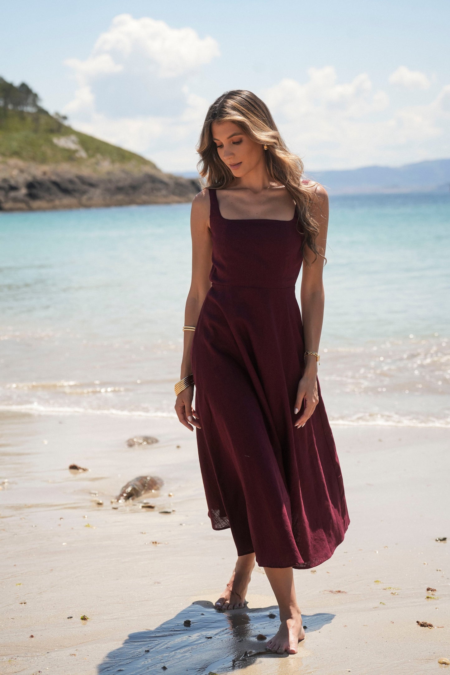VESTIDO MARTINA GRANATE