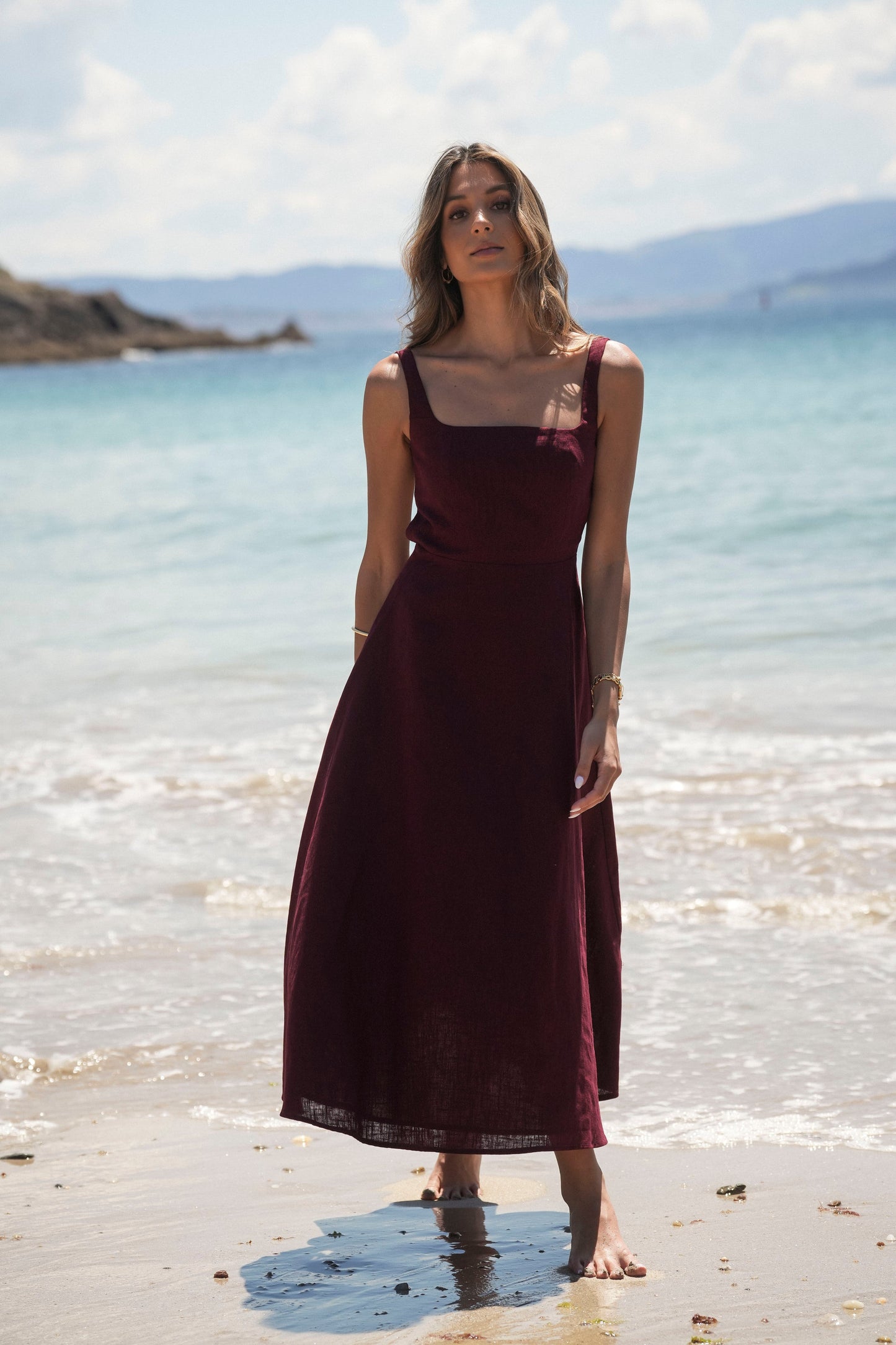 VESTIDO MARTINA GRANATE