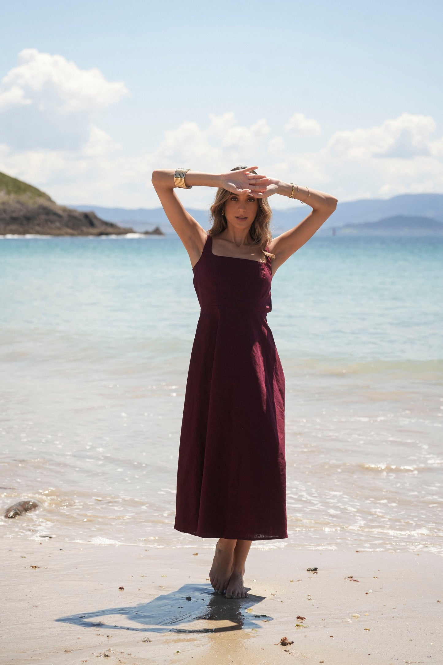 VESTIDO MARTINA GRANATE