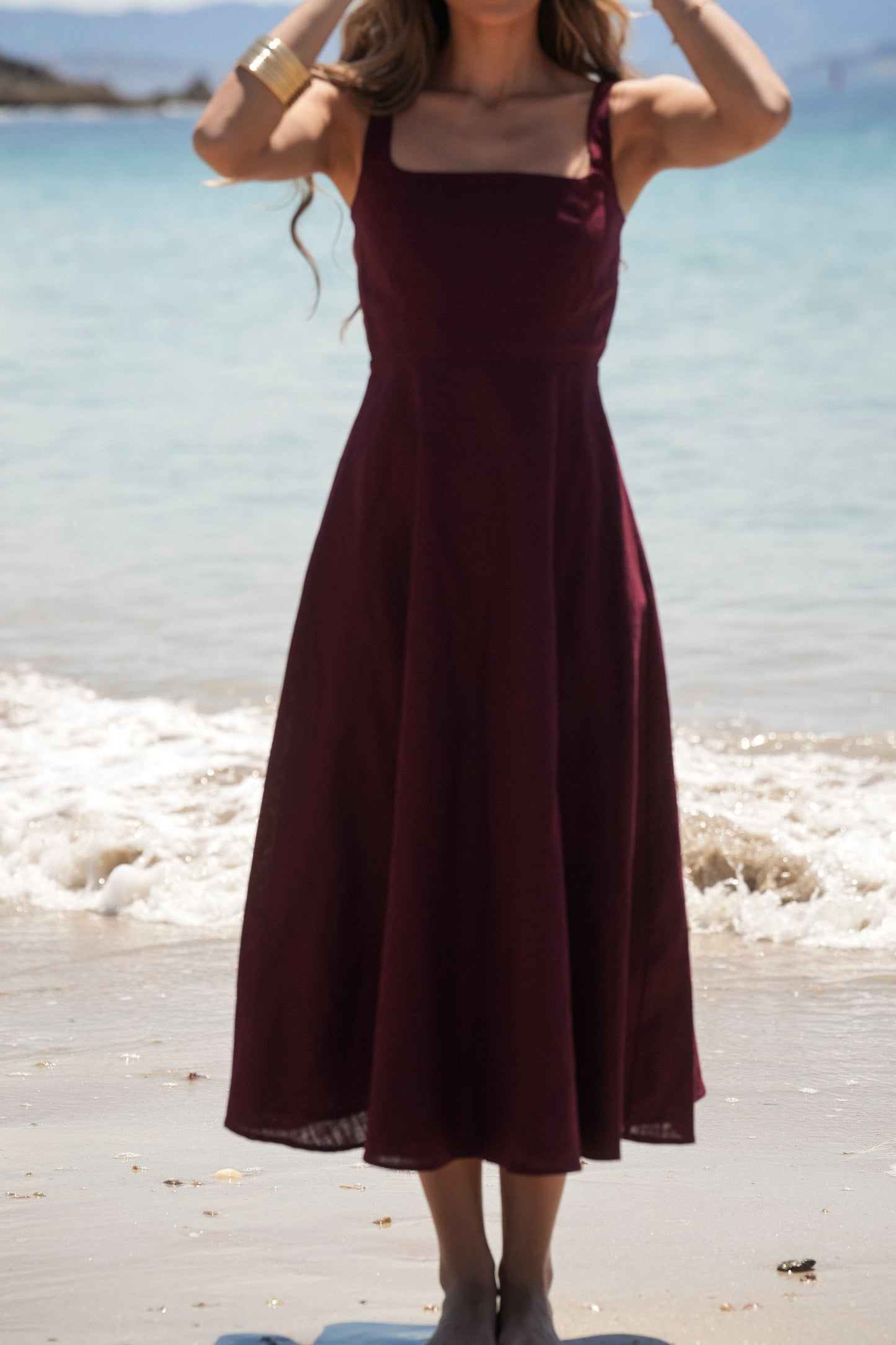 VESTIDO MARTINA GRANATE