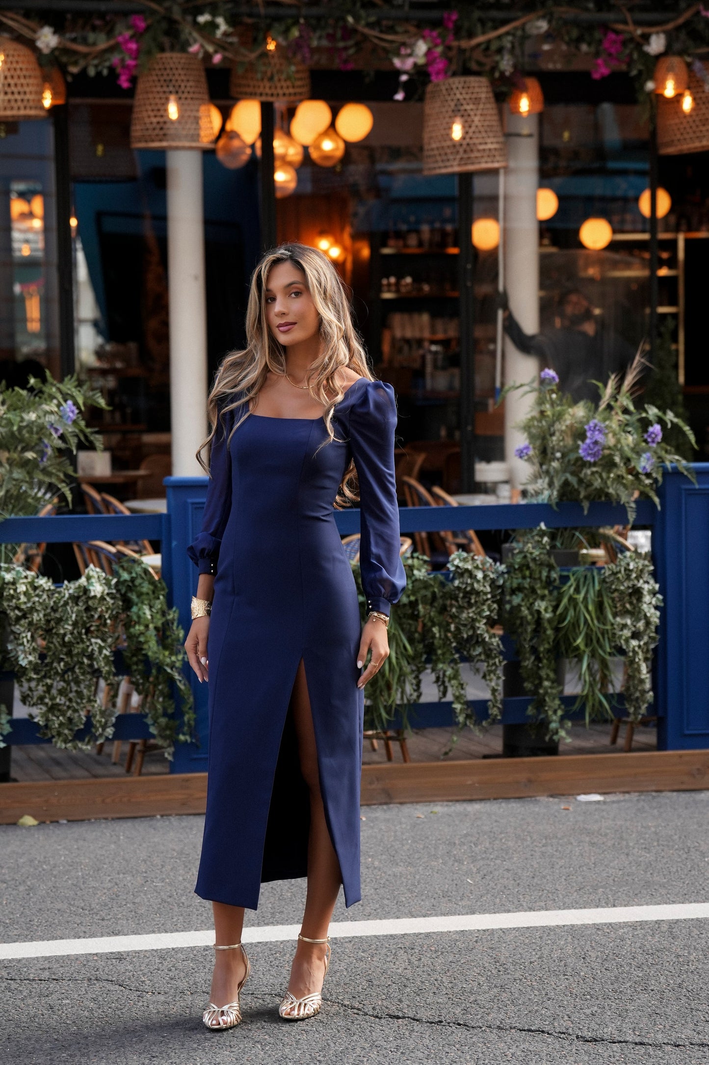VESTIDO CELINE AZUL MARINO