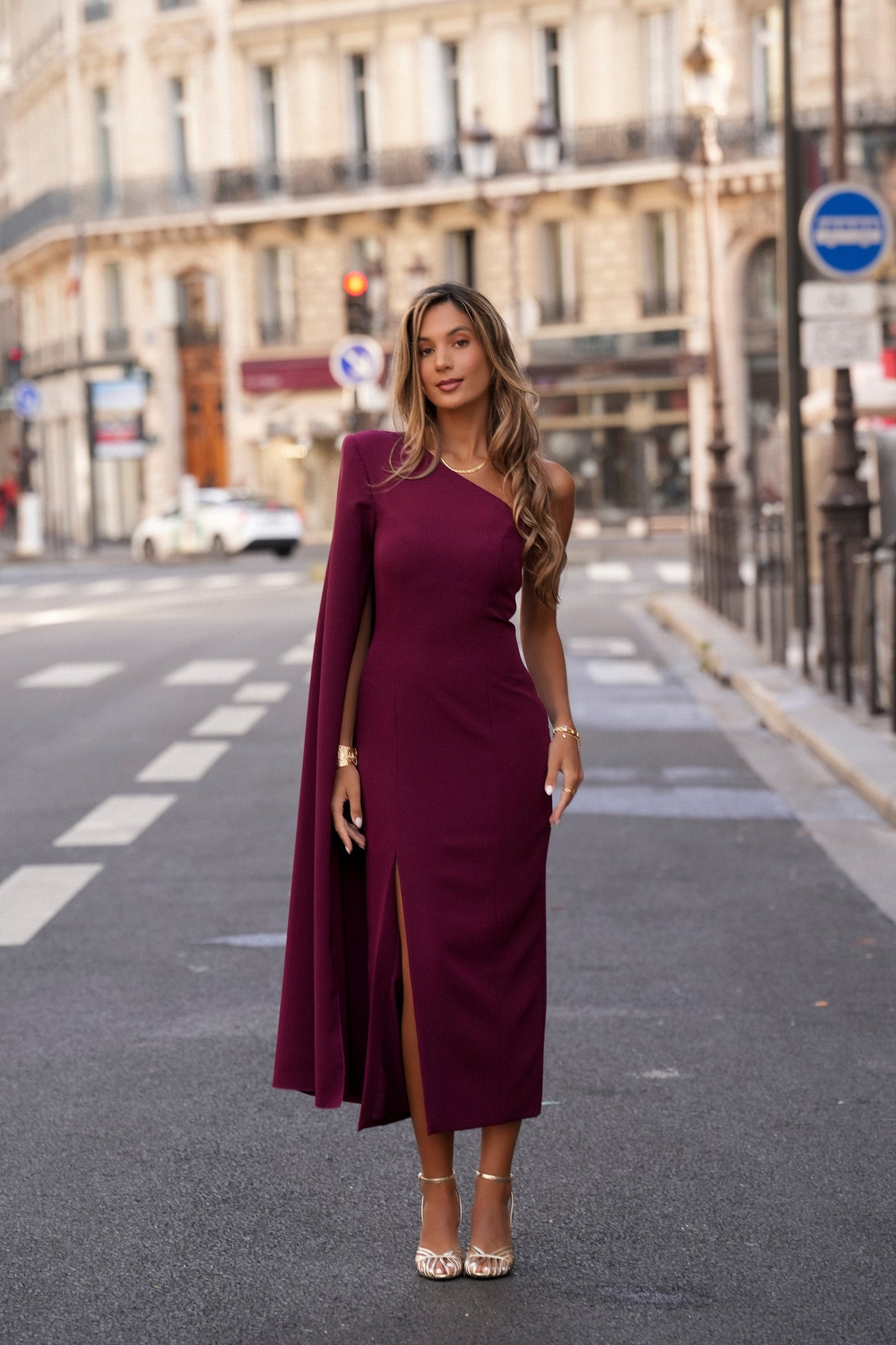 VESTIDO ROBERTA GRANATE