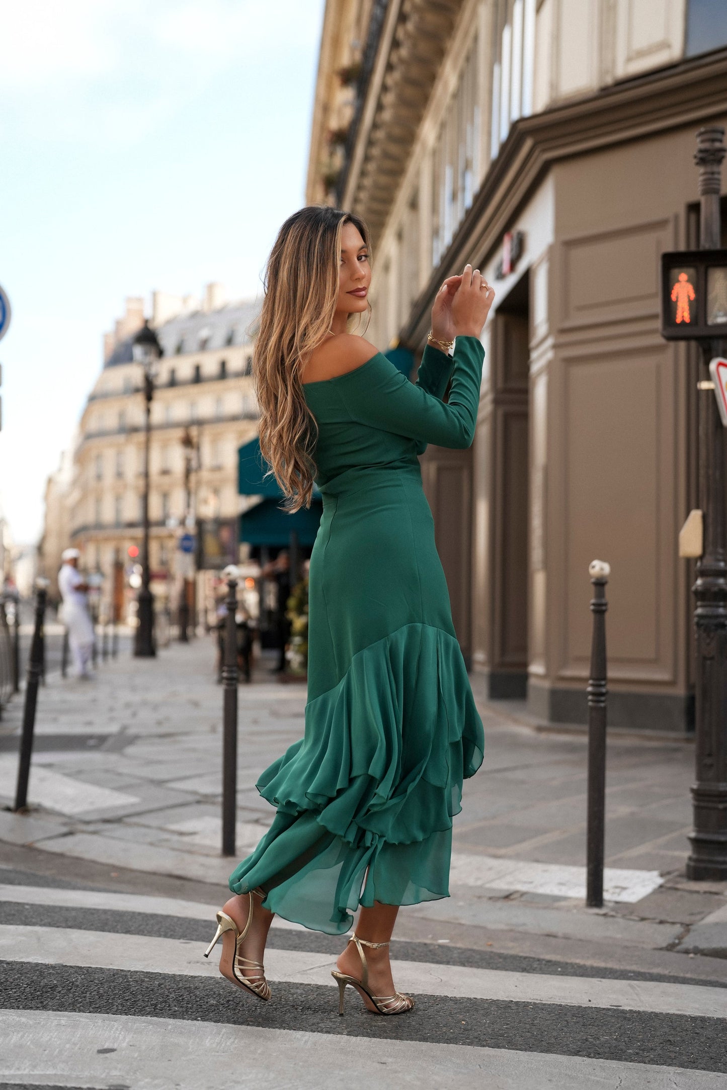 VESTIDO FIONA M/LARGA VERDE