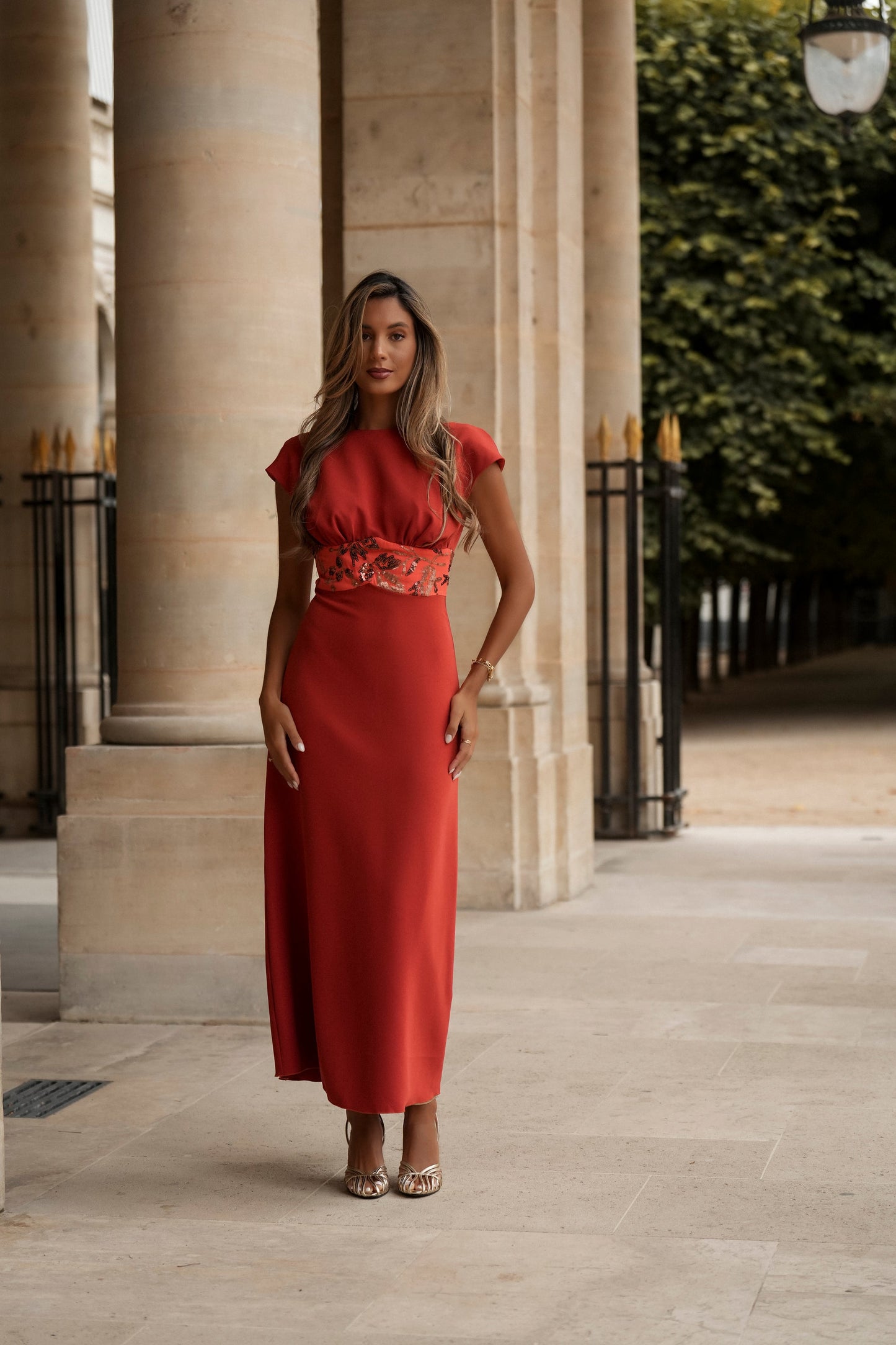 VESTIDO AURÉLIE NARANJA