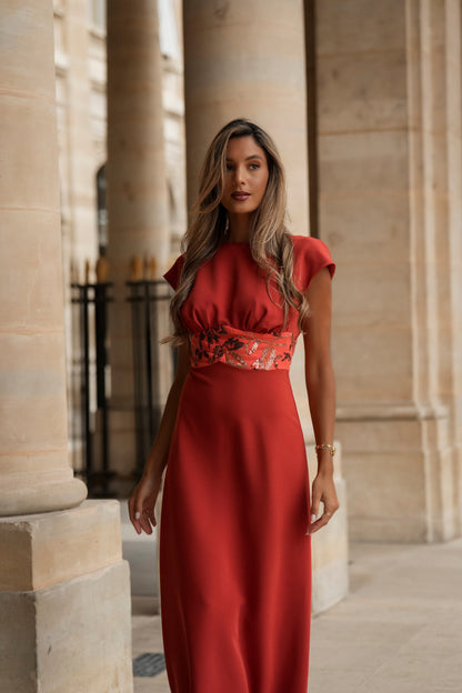 VESTIDO AURÉLIE NARANJA
