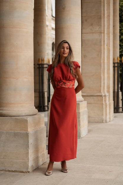 VESTIDO AURÉLIE NARANJA