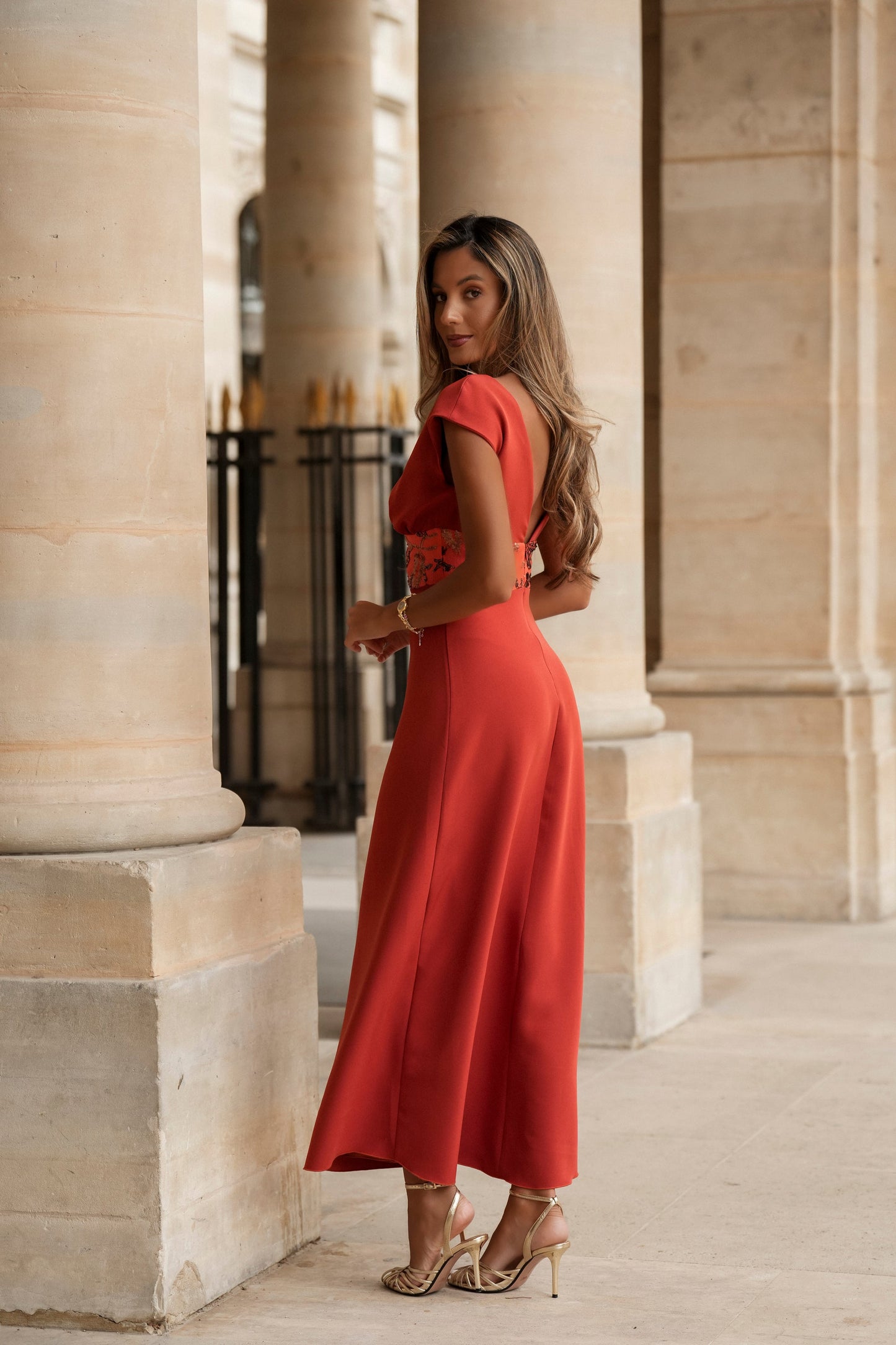 VESTIDO AURÉLIE NARANJA