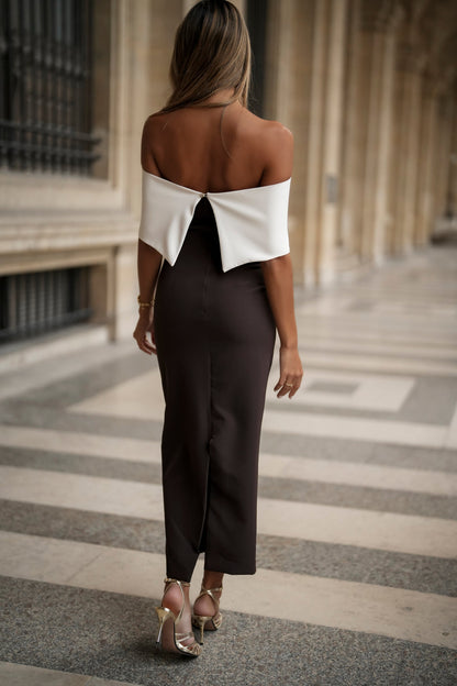 VESTIDO VELERO MARRÓN