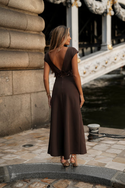 VESTIDO AURÉLIE MARRÓN