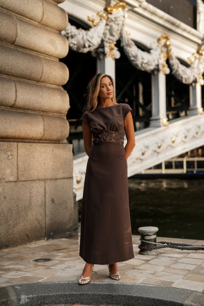 VESTIDO AURÉLIE MARRÓN