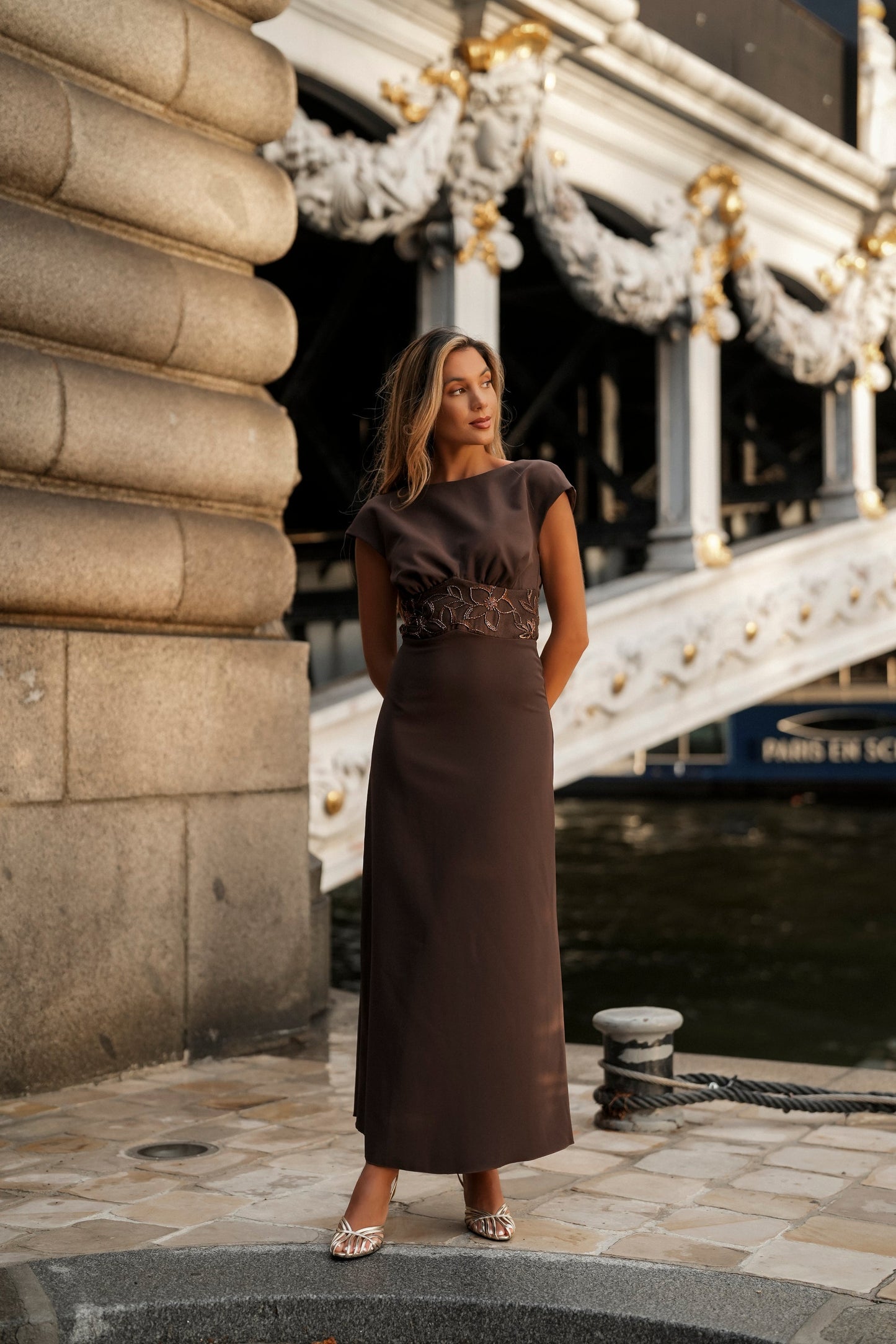 VESTIDO AURÉLIE MARRÓN