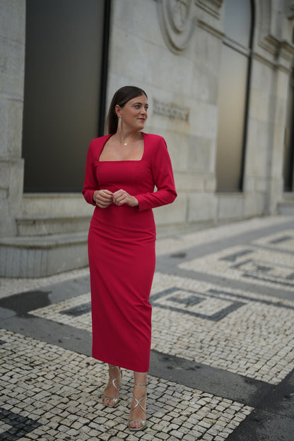 VESTIDO SELINA ROJO